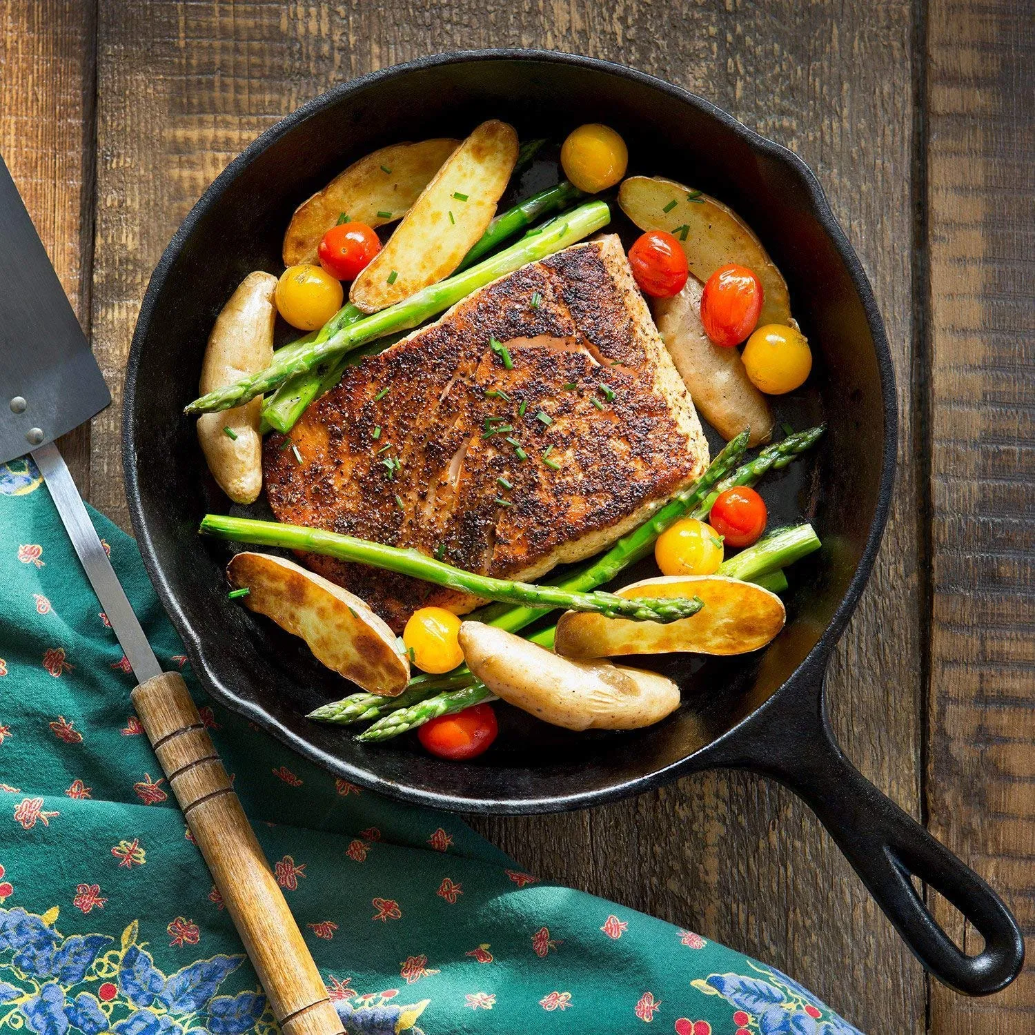 10inch | 26cm Cast Iron Skillet Cookware | Chef Quality | Pre-Seasoned Pan