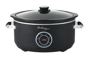6.5L Digital Slow Cooker with Ceramic Pot | 300W, LED Display, 3 Cooking Programs