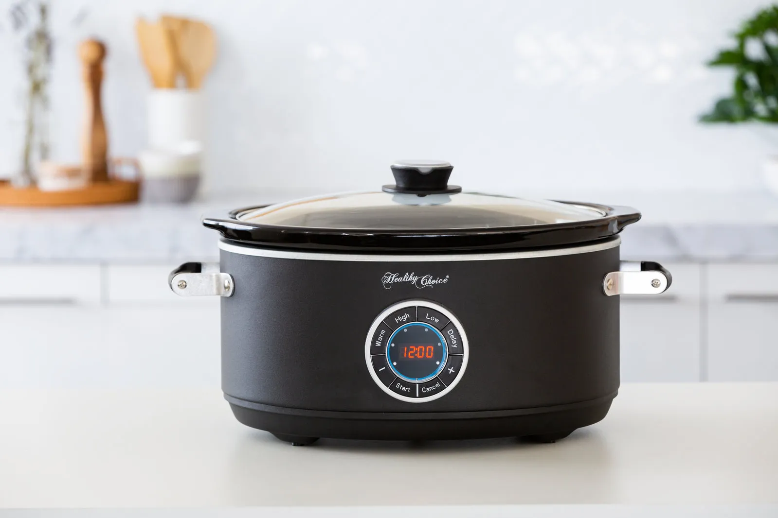 6.5L Digital Slow Cooker with Ceramic Pot | 300W, LED Display, 3 Cooking Programs