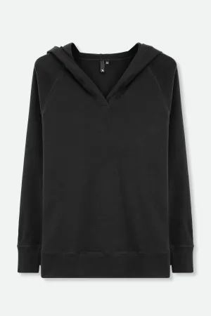 ADDY HOODY IN PIMA COTTON STRETCH IN BLACK