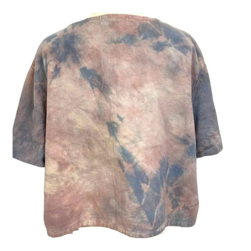 Allyn Boxy Tee in Purple Flannel | Pattern B
