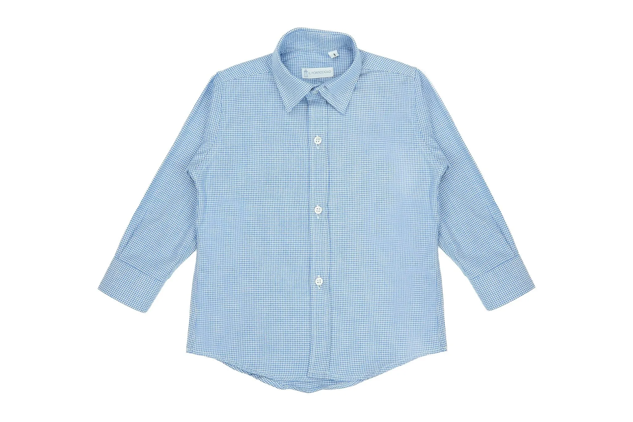 Boy Shirt - Light Blue Nailshead