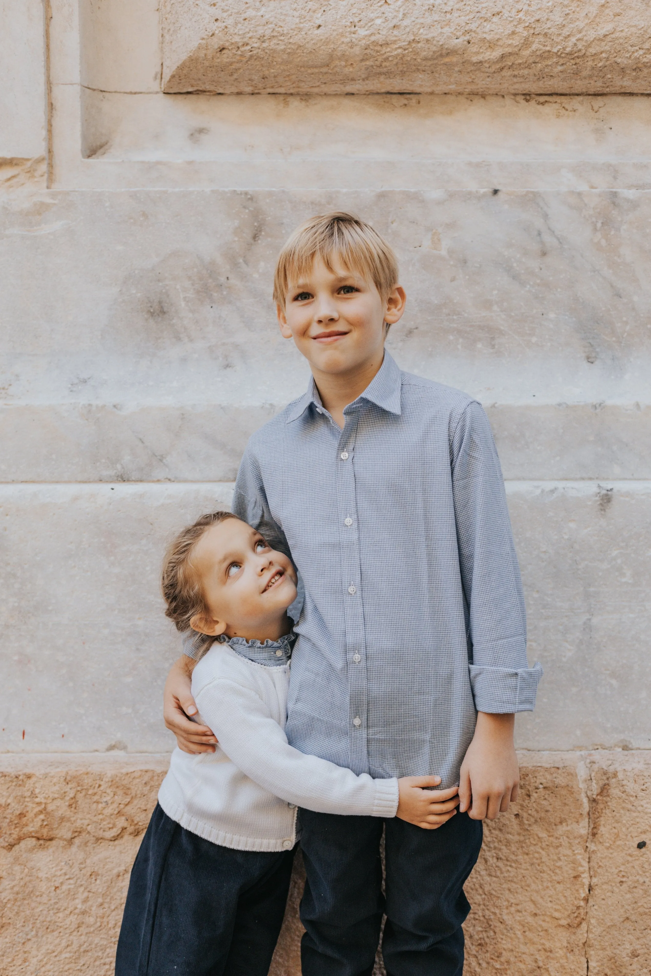 Boy Shirt - Light Blue Nailshead