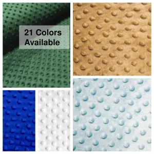 Bubble Polka Dot Minky Fabric By The Roll (20 Yards) Wholesale Fabric