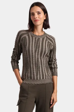 Cable Crew Neck Sweater