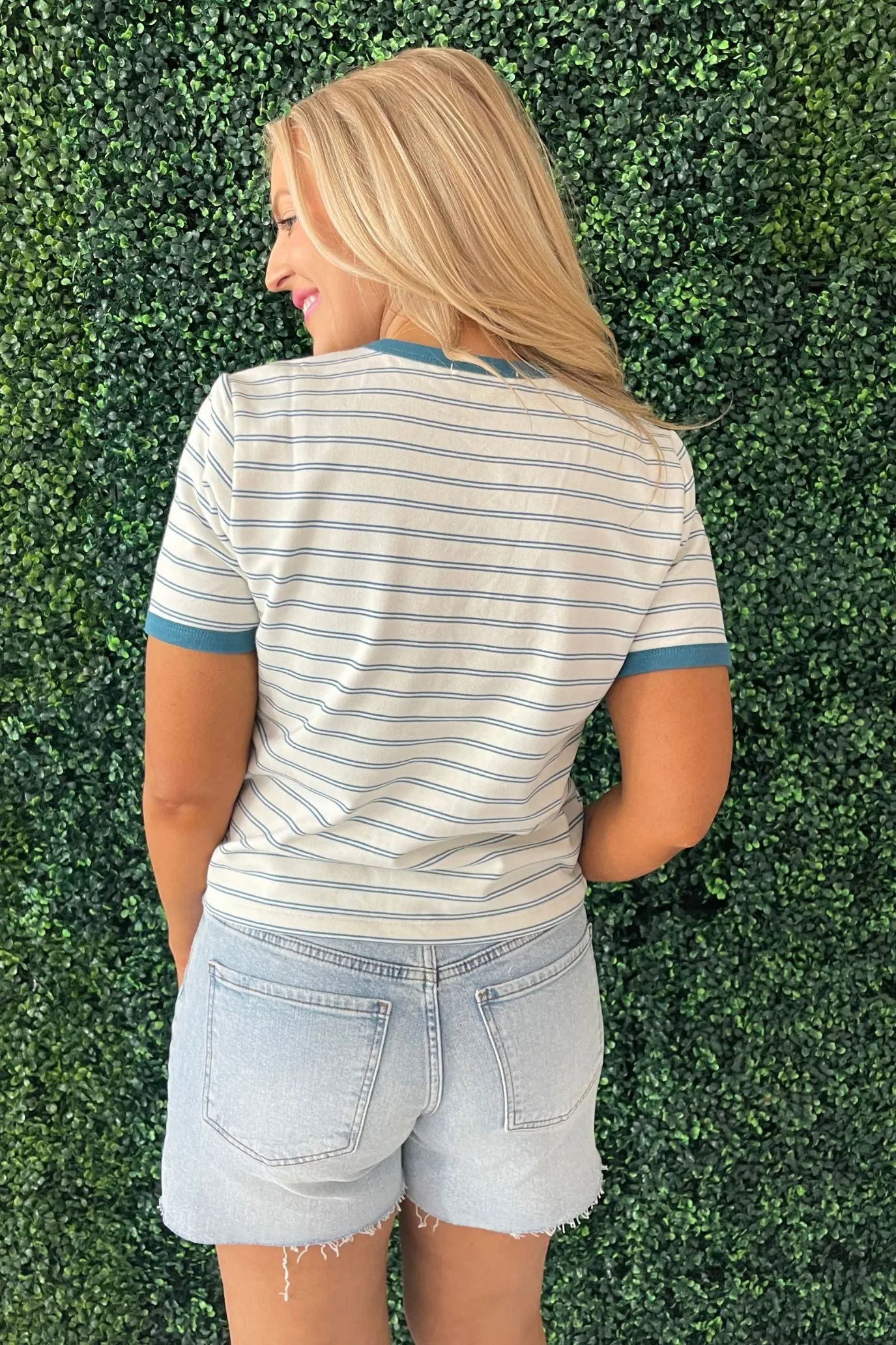 Contrast Striped Knit Top