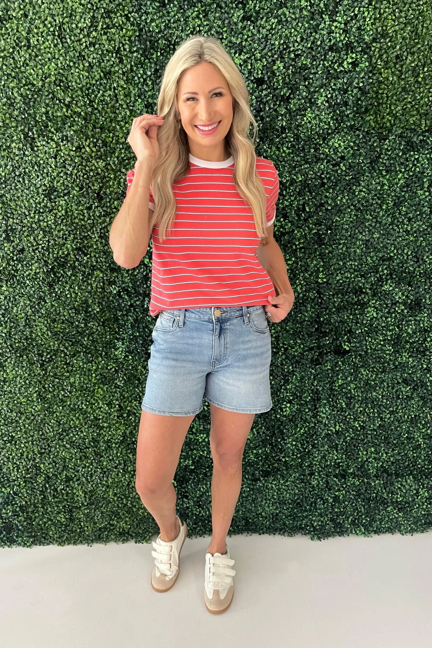 Contrast Striped Knit Top