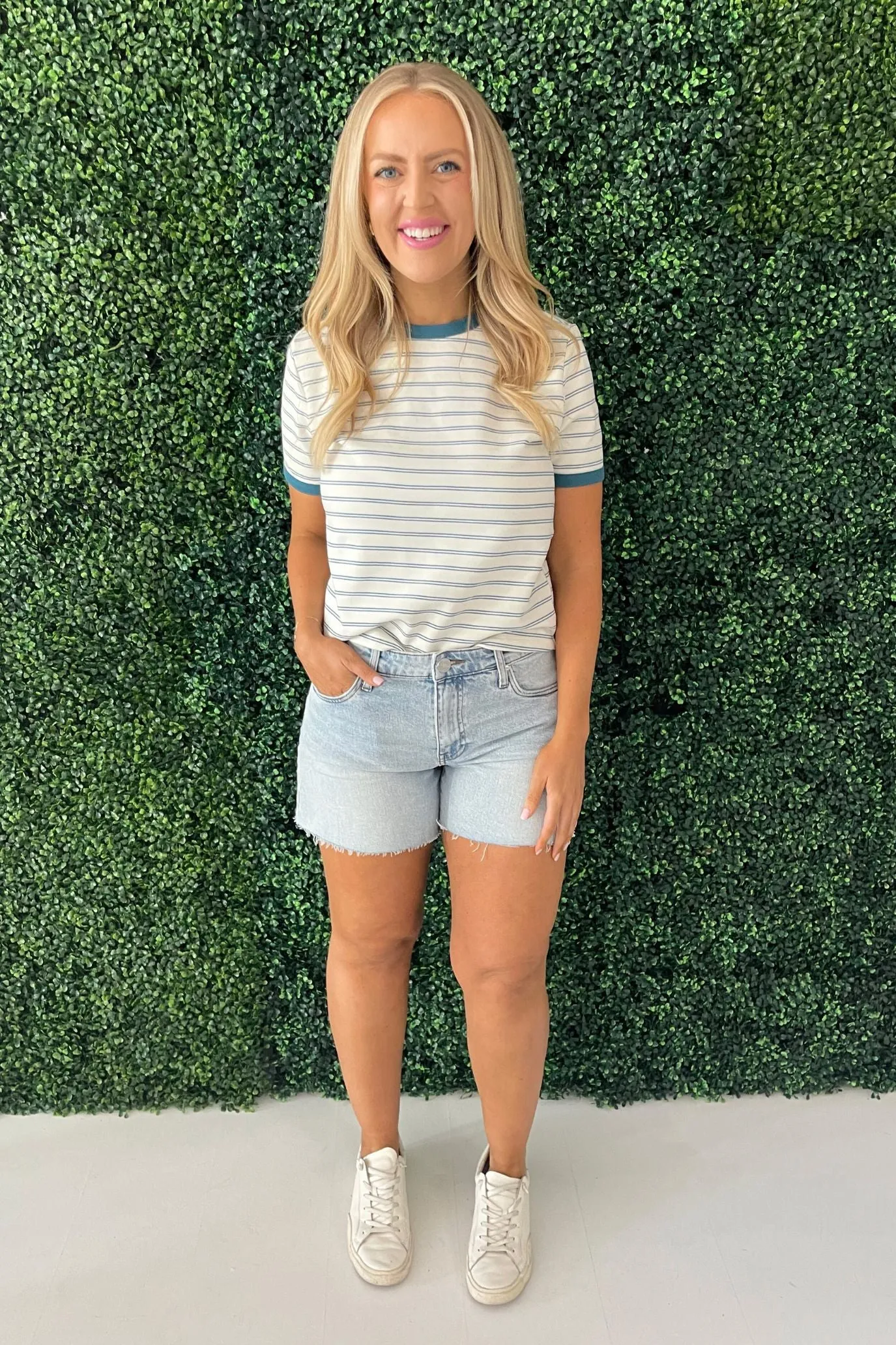 Contrast Striped Knit Top