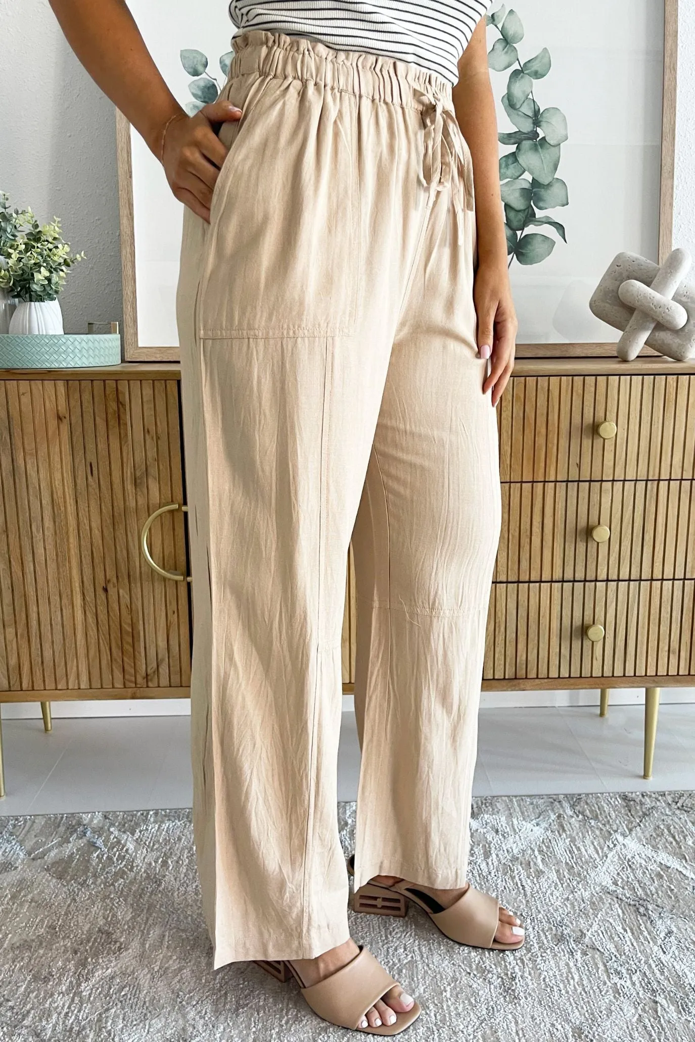Drawstring Seam Detail Pant