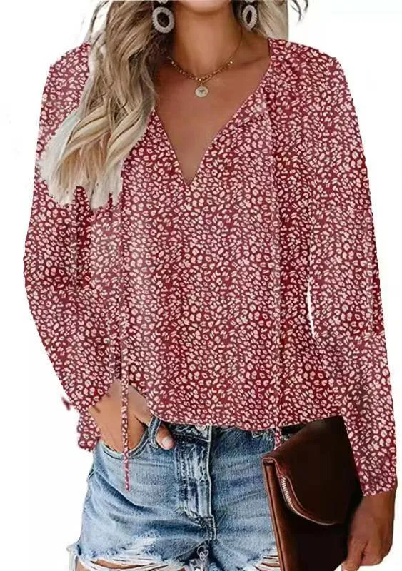 Fashion Floral Chiffon Shirt