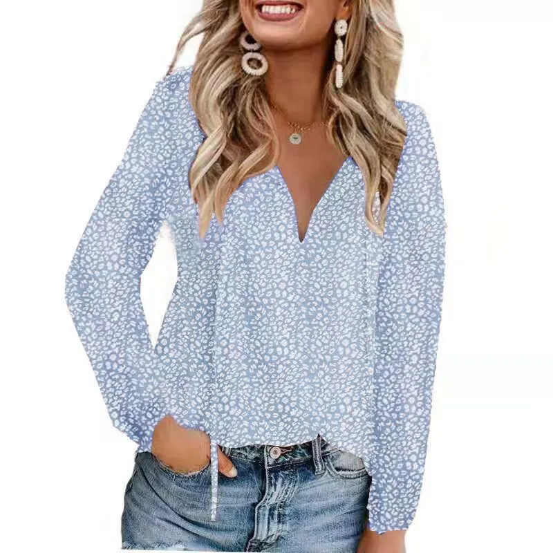 Fashion Floral Chiffon Shirt