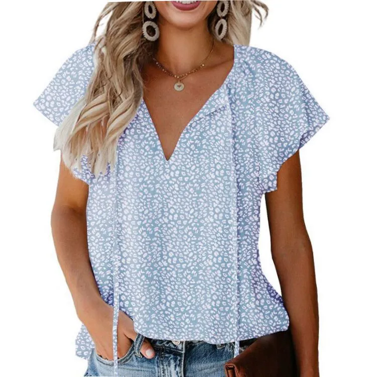 Fashion Floral Chiffon Shirt