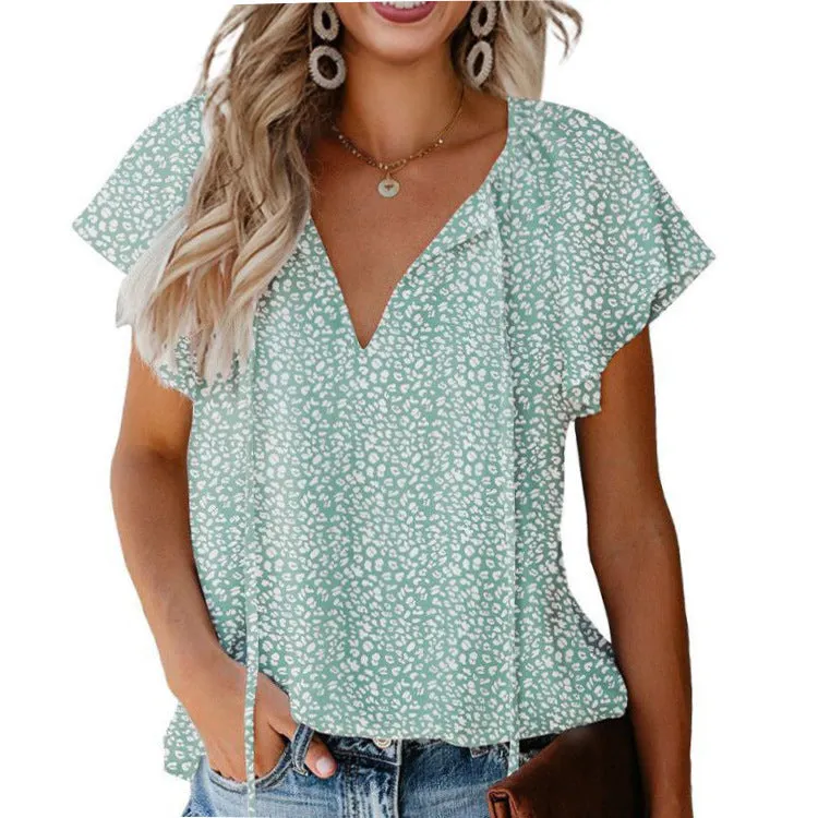 Fashion Floral Chiffon Shirt