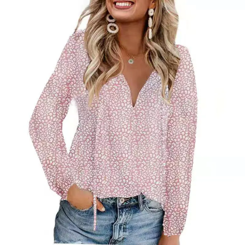 Fashion Floral Chiffon Shirt