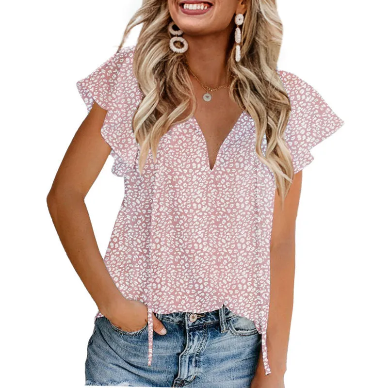 Fashion Floral Chiffon Shirt