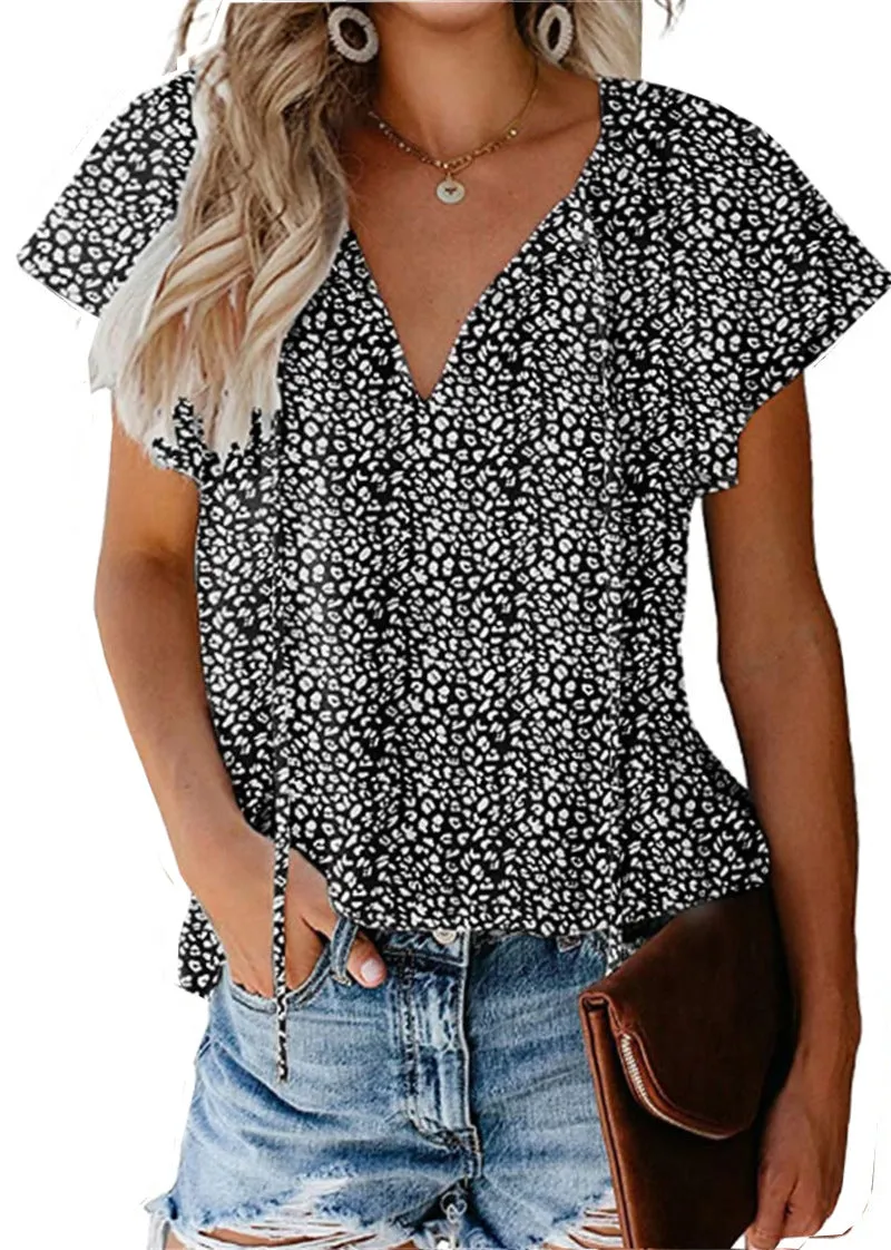 Fashion Floral Chiffon Shirt
