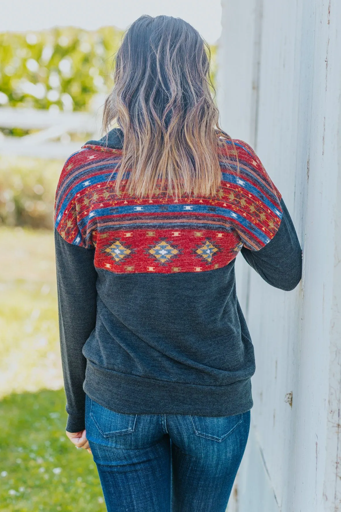 Feel the Heat Pullover in Rust
