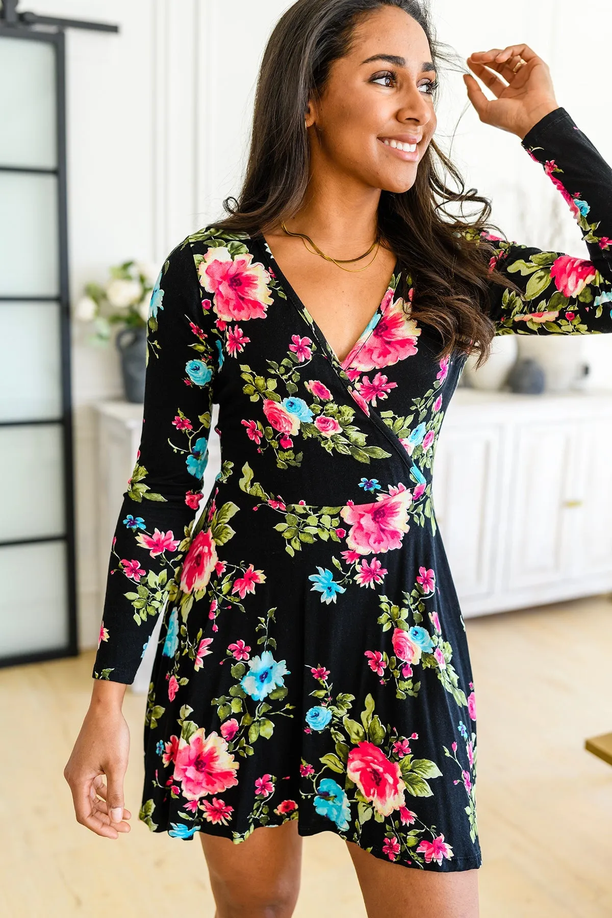 Floral Market Dress w/Built-In Shorts
