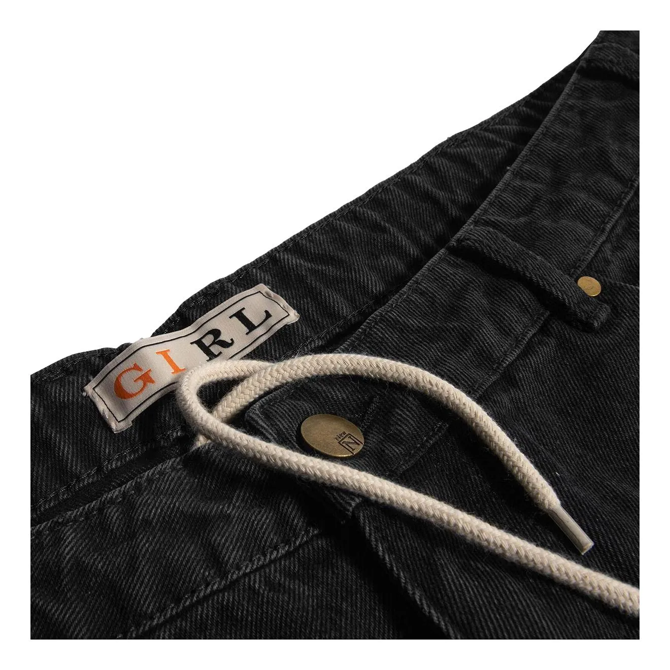 Girl Jeans Washed Black