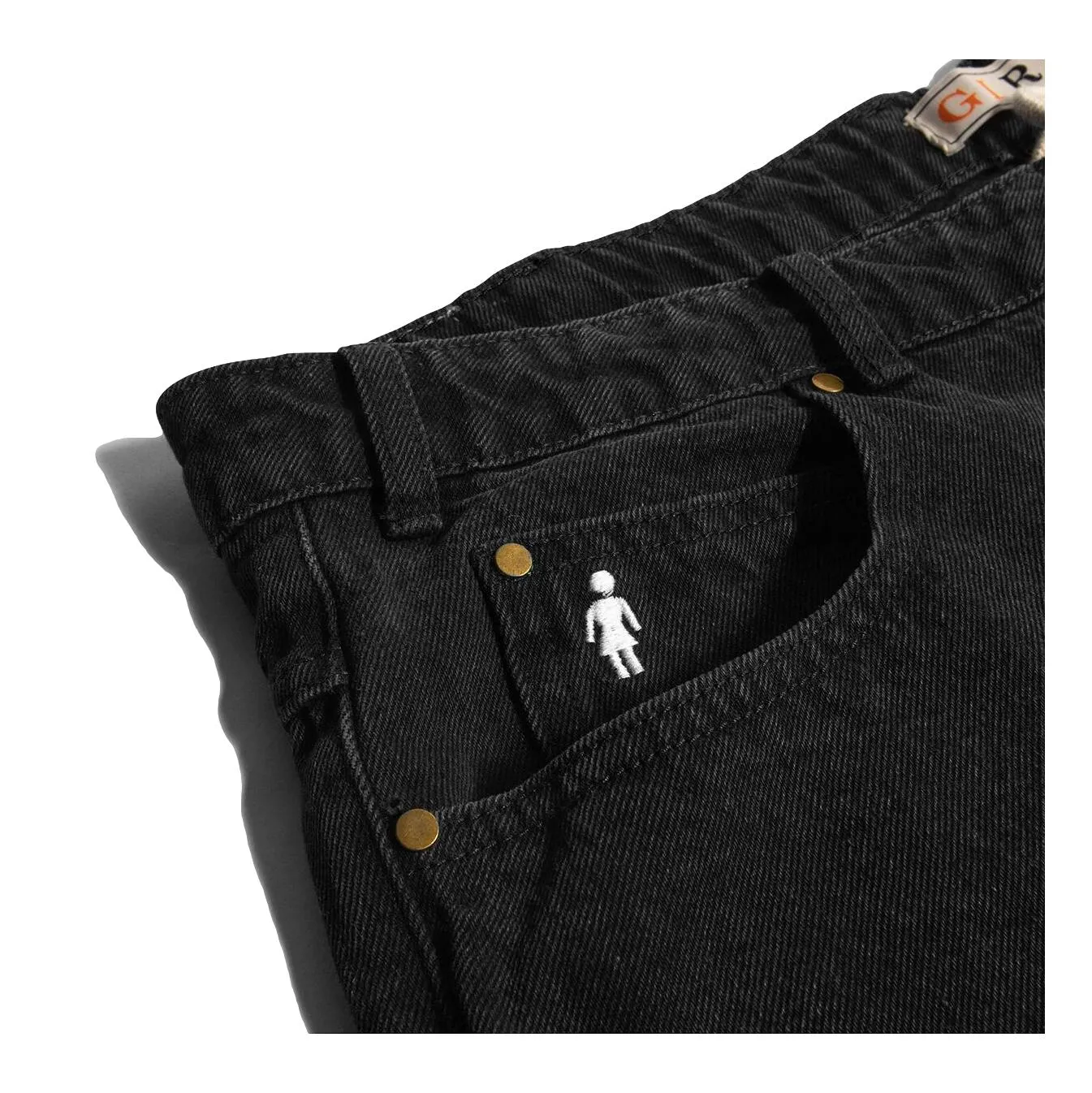 Girl Jeans Washed Black