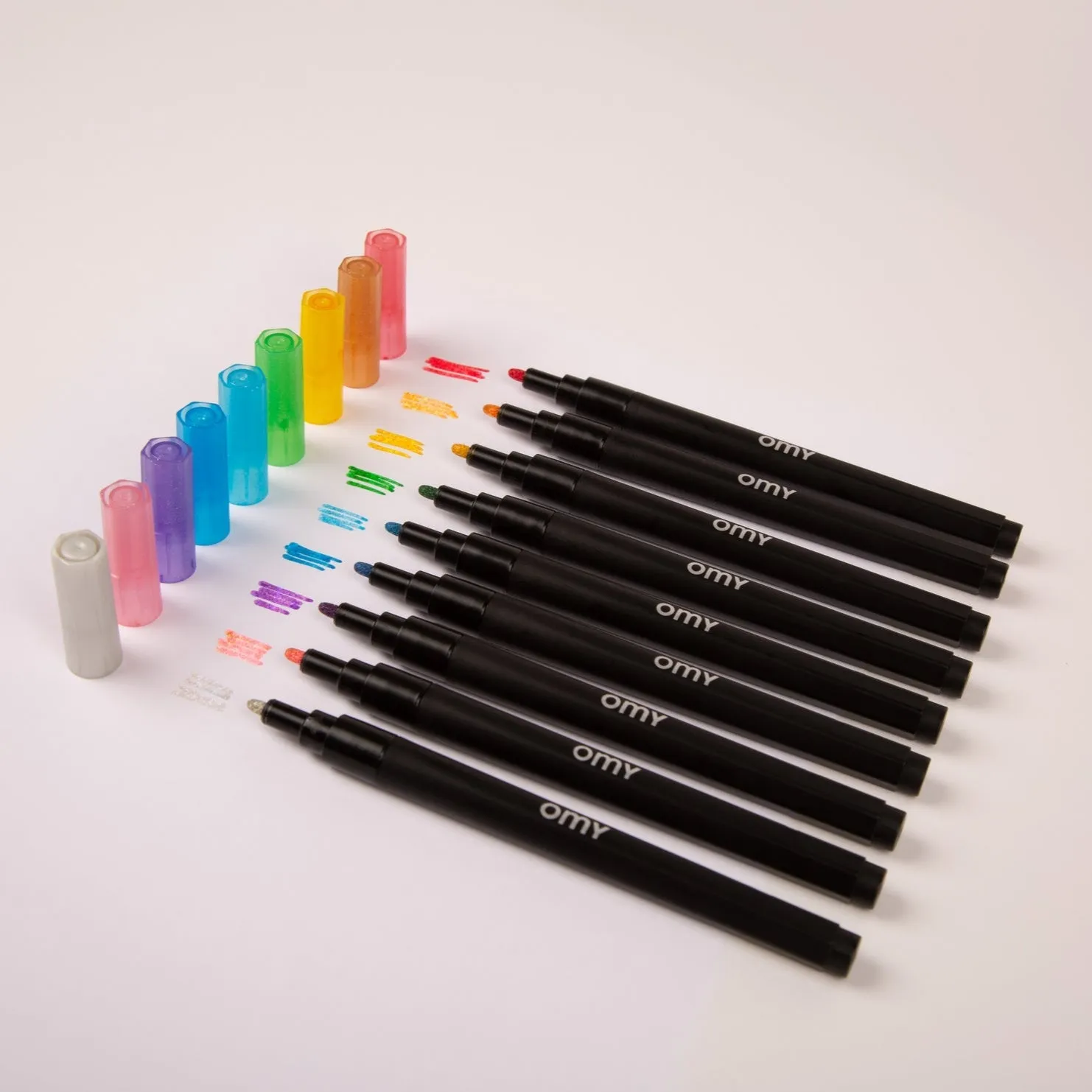 Glitter Markers - Set of 9 by OMY