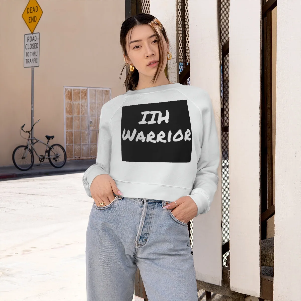 IIH Warrior - Brave -Strong -Resilient - Women's Cropped Fleece Pullover