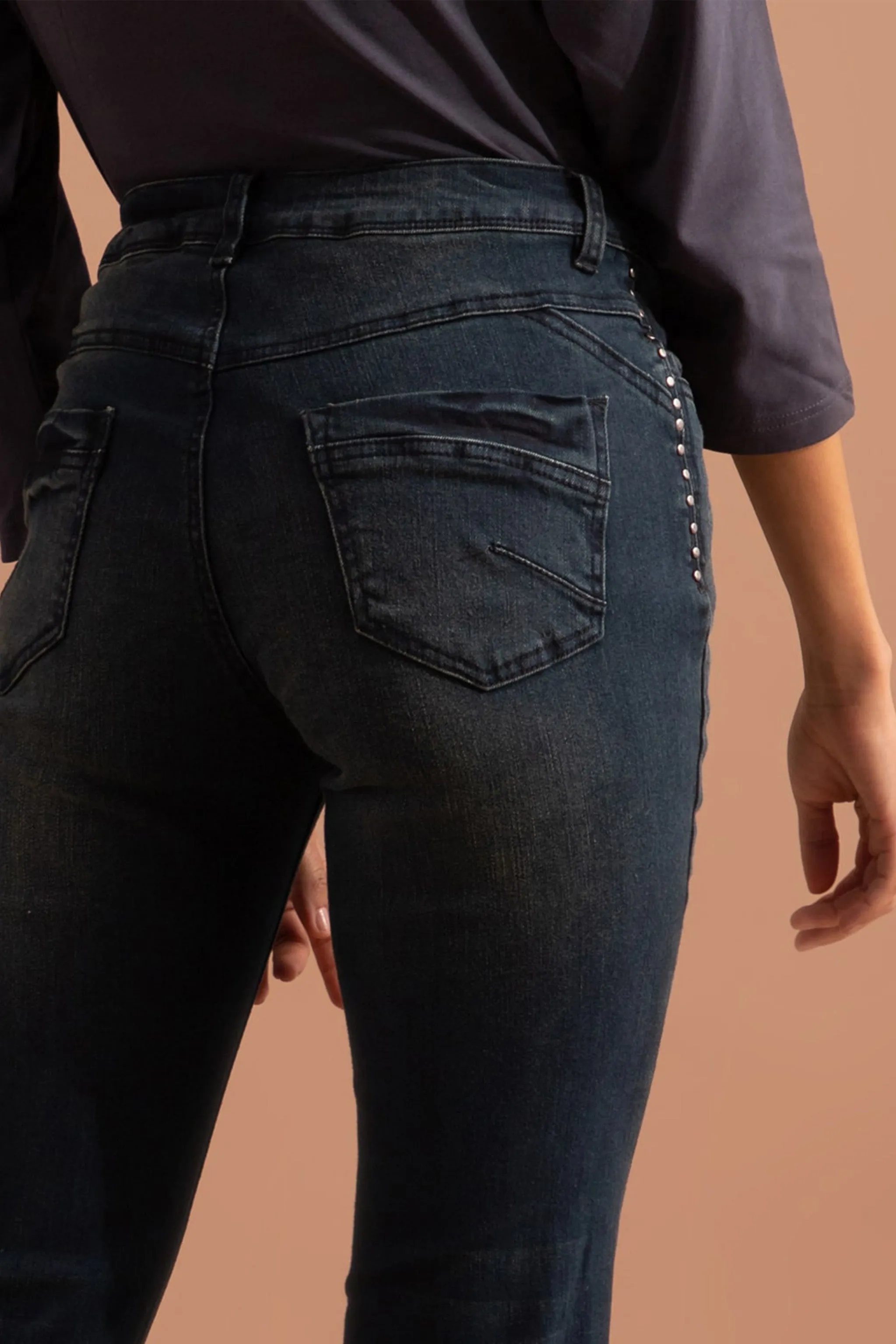 Indigo overdyed Jeans - JANE
