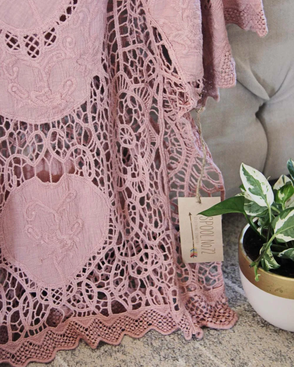 La Boheme Lace Top in Mauve