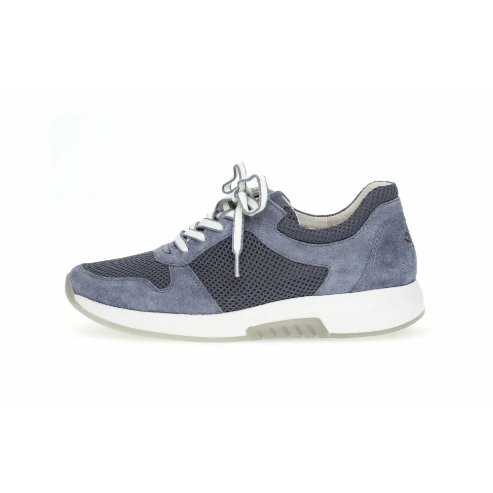 Mary Blue Lace Ups