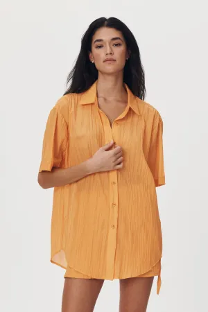 Mason Silk Shirt // Valencia Orange