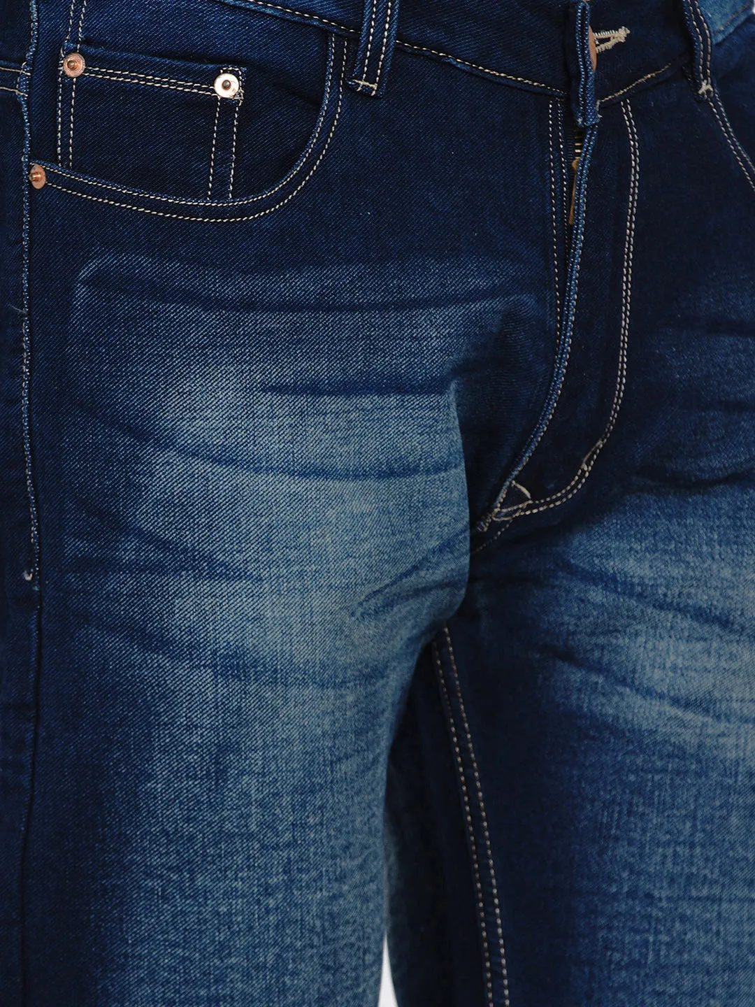 Men Blue Light Fade Jeans
