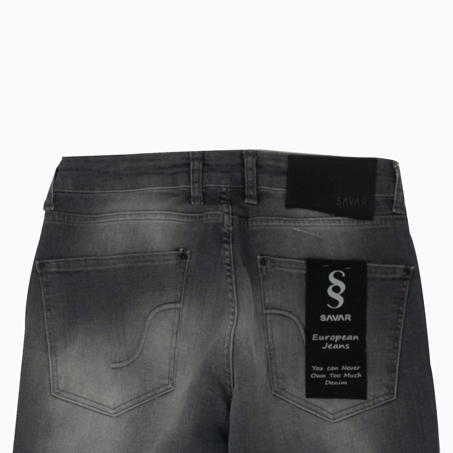 Men's Basic Light Grey Denim Pant