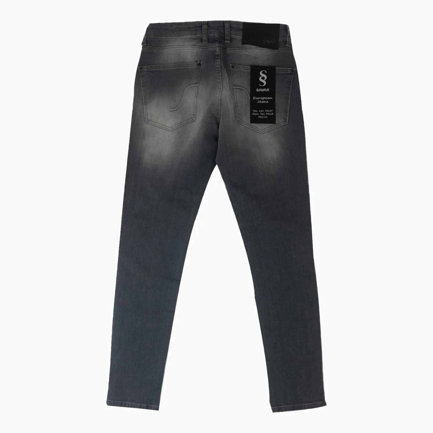 Men's Basic Light Grey Denim Pant