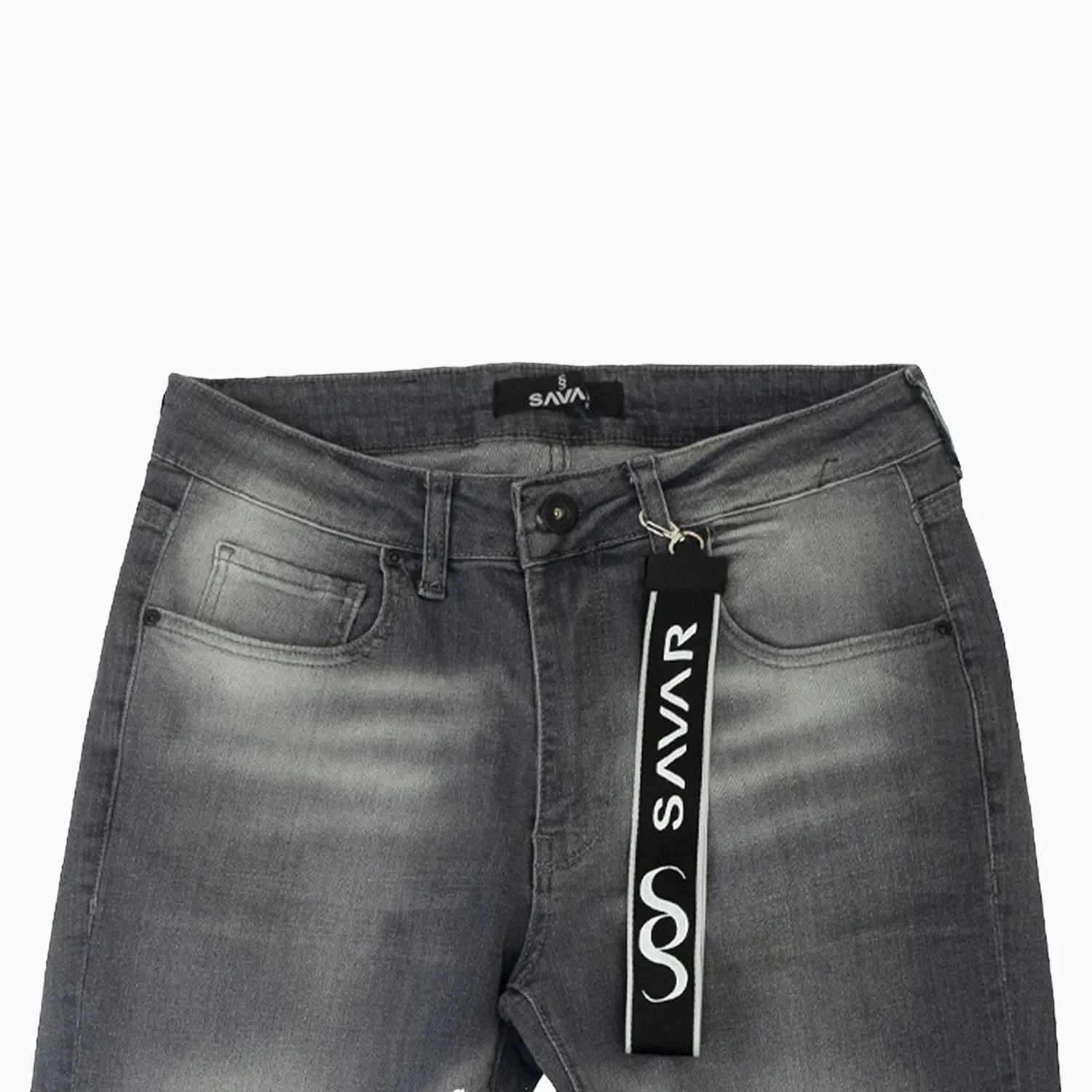 Men's Basic Light Grey Denim Pant
