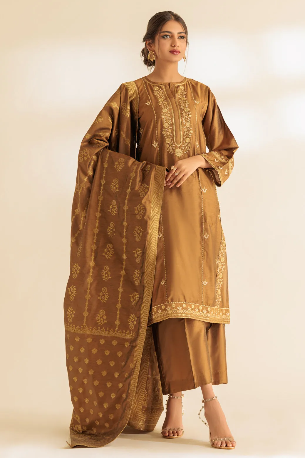 MUSTARD-DYED-3 PIECE (SS2243P22)