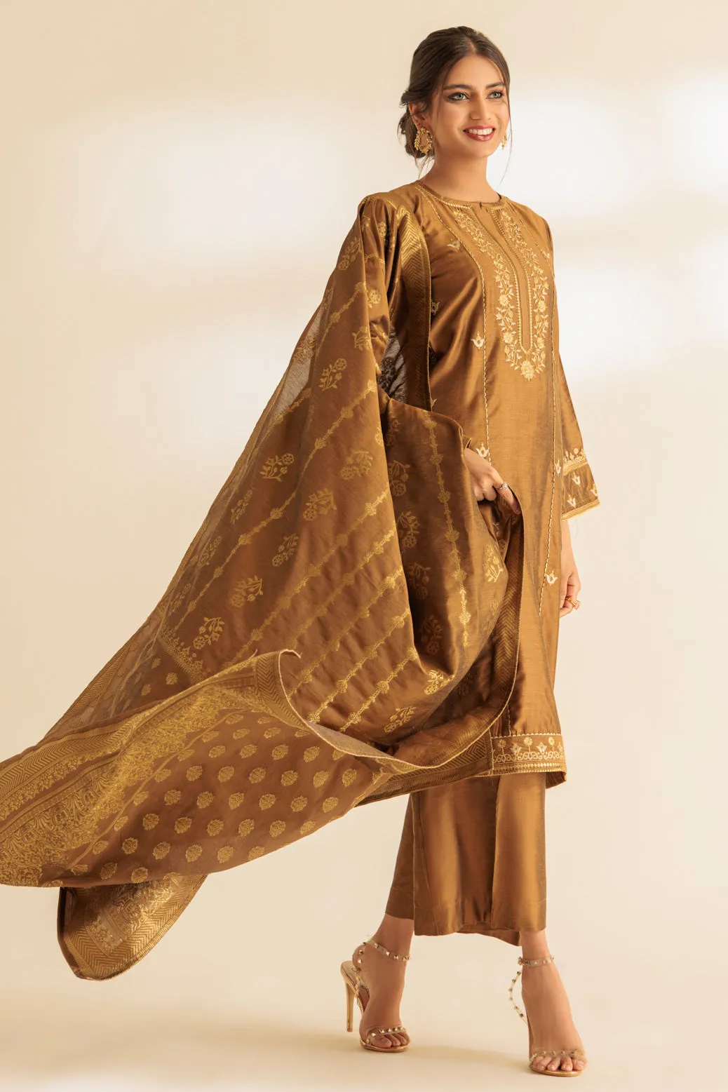 MUSTARD-DYED-3 PIECE (SS2243P22)