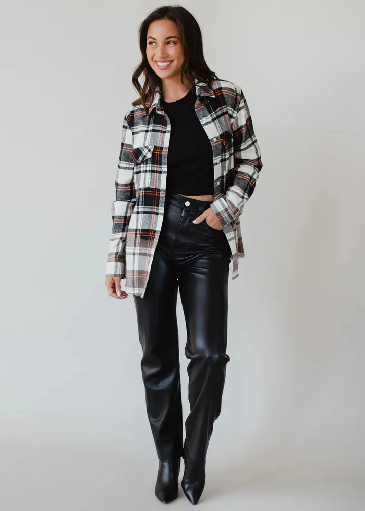Pair This Flannel In Black/Cream