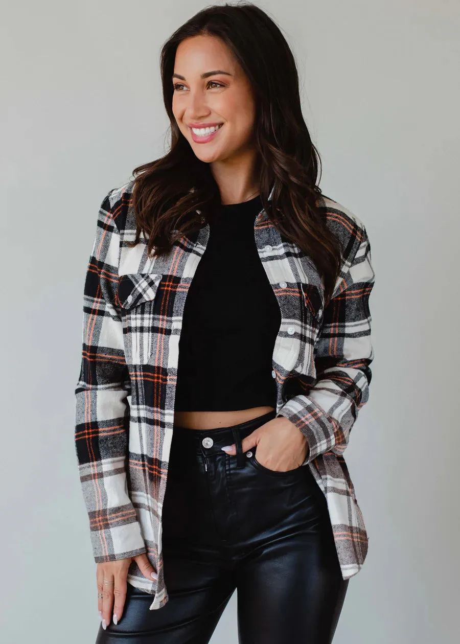 Pair This Flannel In Black/Cream
