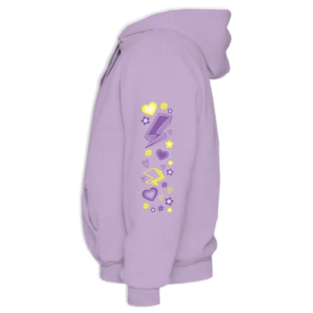 Protect Non-Binary Kids Midweight Printed Sleeve Pullover Hoodie