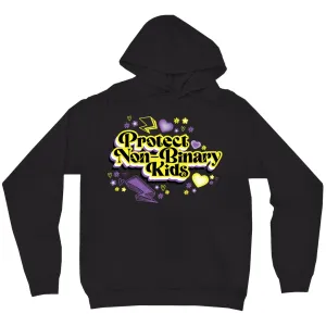 Protect Non-Binary Kids Midweight Printed Sleeve Pullover Hoodie