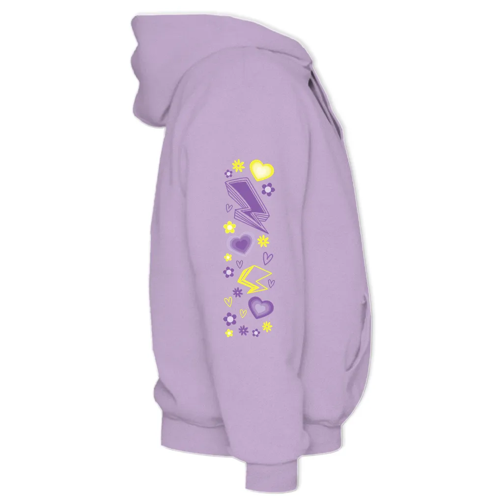 Protect Non-Binary Kids Midweight Printed Sleeve Pullover Hoodie