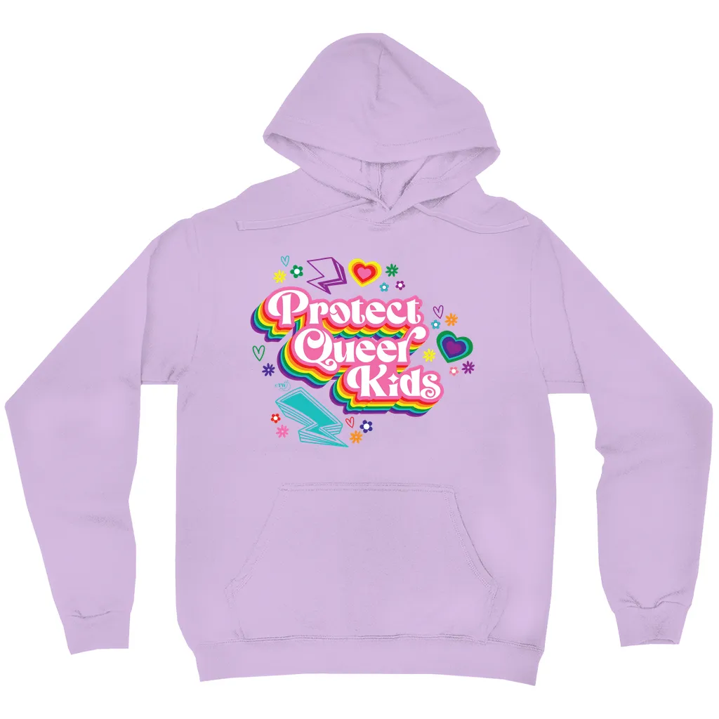 Protect Queer Kids Midweight Printed Sleeve Pullover Hoodie
