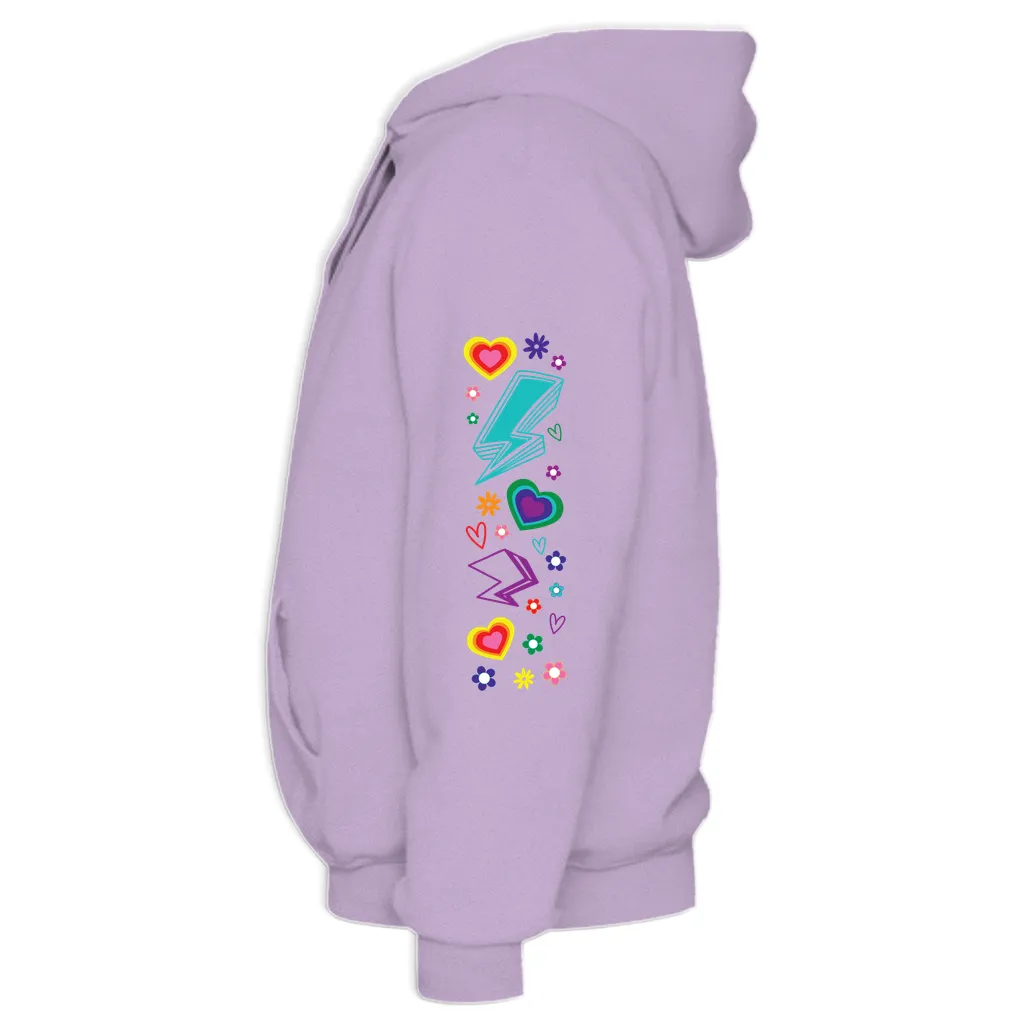 Protect Queer Kids Midweight Printed Sleeve Pullover Hoodie