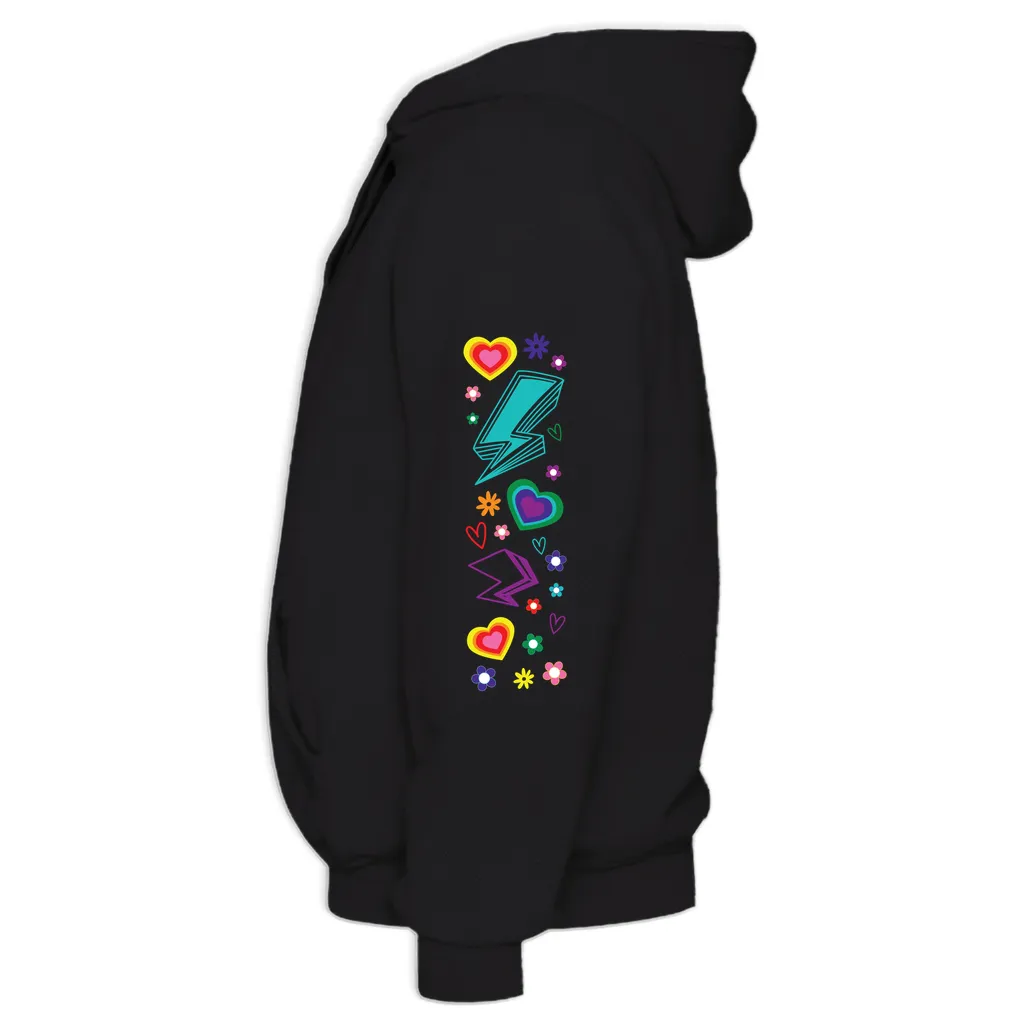 Protect Queer Kids Midweight Printed Sleeve Pullover Hoodie