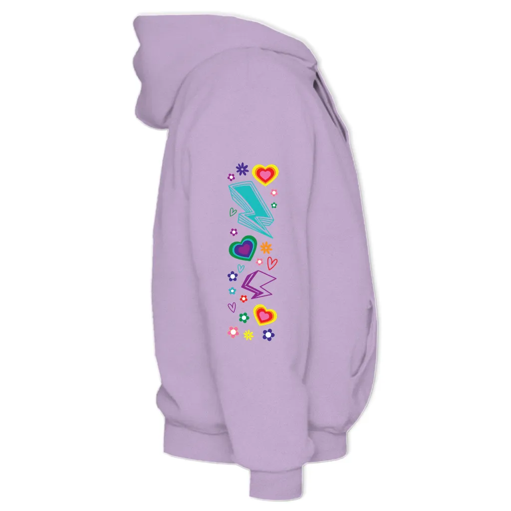 Protect Queer Kids Midweight Printed Sleeve Pullover Hoodie
