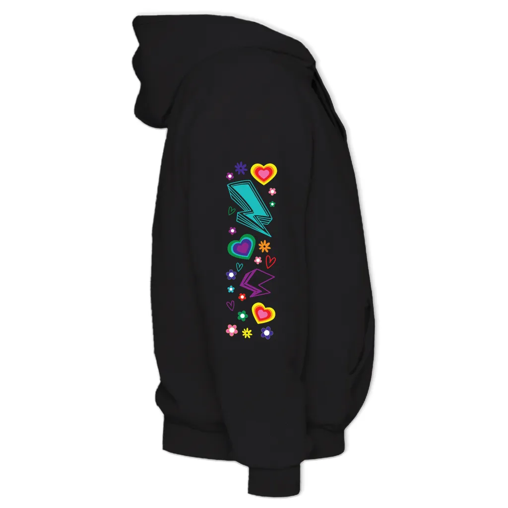 Protect Queer Kids Midweight Printed Sleeve Pullover Hoodie