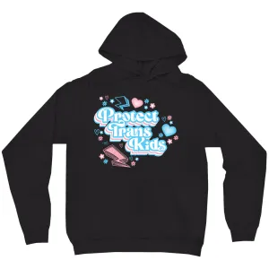 Protect Trans Kids Midweight Printed Sleeve Pullover Hoodie
