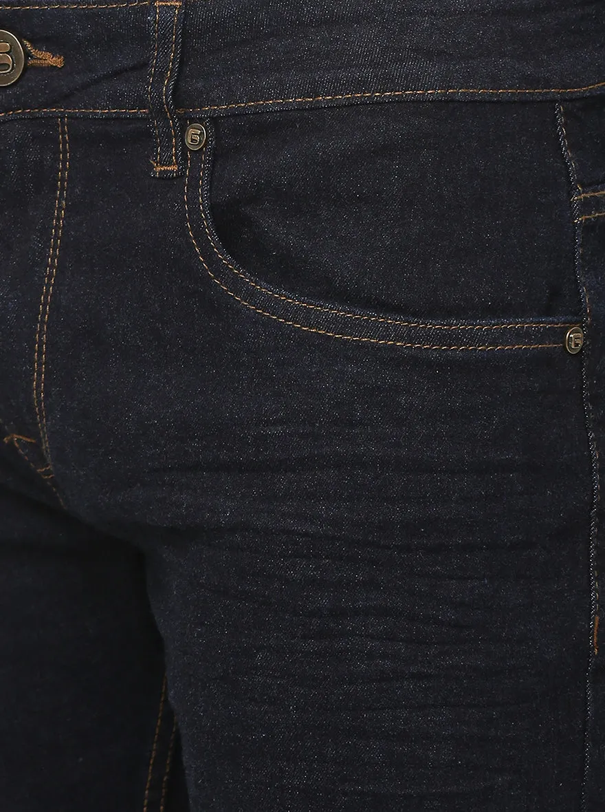 Raw Blue Washed Narrow Fit Jeans | Greenfibre