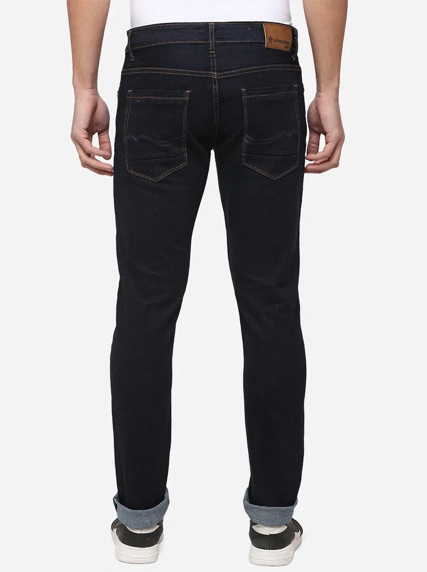 Raw Blue Washed Narrow Fit Jeans | Greenfibre