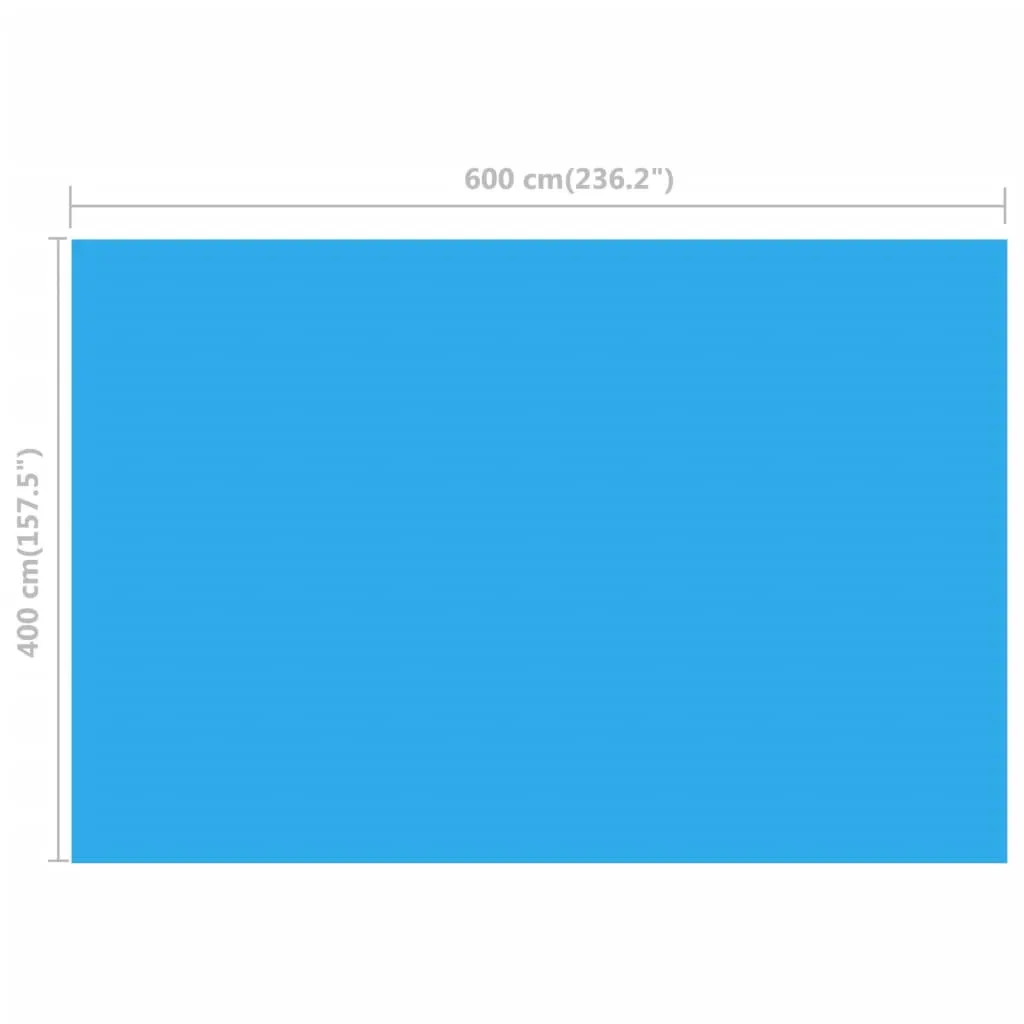 Rectangular Pool Cover 600x400 cm PE Blue